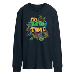 Men's - Teenage Mutant Ninja Turtles Mutant Mayhem - Its Turtle Time Long Sleeve Graphic T-Shirt - 1 of 3