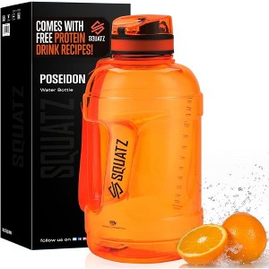 SQUATZ 78 Oz Poseidon Series Sports Water Bottle - Orange - 1 of 4