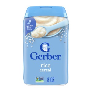 Gerber Baby Food Stage 1  Rice Baby Cereal- 8oz - 1 of 4