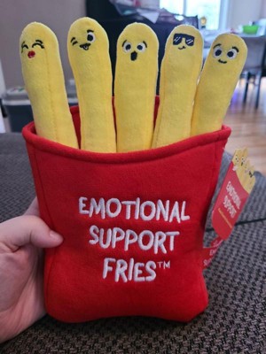 Emotional Support Smile French Fries Plush Stuffed Toy - Temu