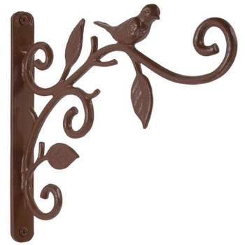 Panacea HoldAll Bronze Iron 9 in. H Bird and Leaf Plant Hanger 1 pk