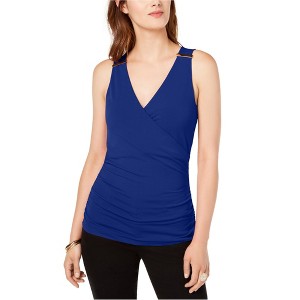I.N.C International Concepts Womens Hardware Tank Top, Blue, Medium - 1 of 1