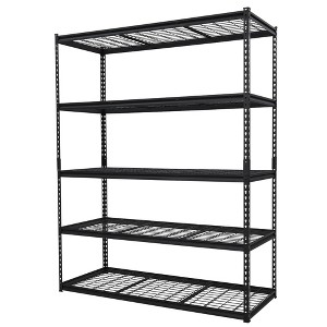 COZONY 5-Tier Garage Storage Shelves – Heavy Duty Metal Utility Rack with Adjustable Height for Basement & Workshop - 1 of 4