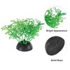 Unique Bargains Aquarium Ornament Fish Tank Artificial Plants Green 5 Pcs - image 3 of 4