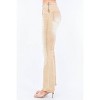 Women's V-cut Ruched Mid Flare Pants - American Bazi - 3 of 4