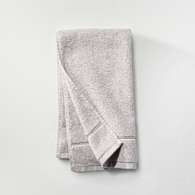 Quick-Dry Organic Cotton Ash Gray Bath Towels, Set of 6 + Reviews