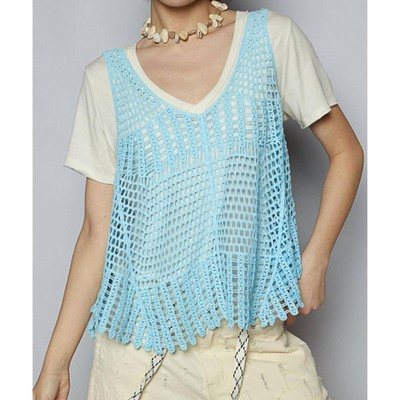 Women's Mara Crochet Tank Top - POL OS