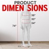 LifeMaster Premium 360° Rotating Mannequin High-Quality PP, Vivid Facial Expressions, Adjustable Dress Model, Easy Assembly, Stable Metal Base - 2 of 4