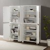 Crosley 70" Roarke 2pc Kitchen Pantry Storage Cabinet Set White - 4 of 4