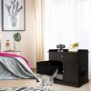 Tangkula Wooden Cat Litter Box Enclosure w/ Drawer Side Table Furniture - 3 of 4
