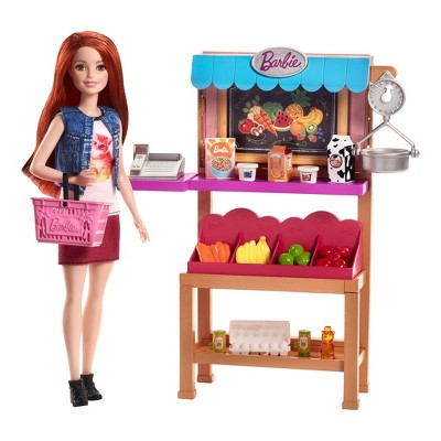 barbie grocery store playset