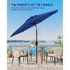 7.5 FT Outdoor Patio Umbrella, Table Market Umbrella, 6 Sturdy Ribs UV Protection Waterproof for Garden, Deck, Backyard, Pool - 4 of 4
