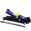 Syemin Lift Jacks 3 Ton Low Profile Floor Jack, Racing Floor Jack with Pistons Quick Lift, Hydraulic Floor Jack Lifting, Blue, 25.83"*14.57"*9.45" - 4 of 4