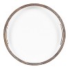 Kate and Laurel Ehrens Tray, 15" Diameter, Gray and White - 3 of 4