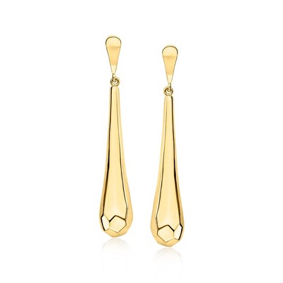 Ross-Simons Italian 18kt Gold Over Sterling Teardrop Earrings