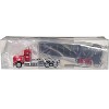 Kenworth W-900 Red with Asphalt Tanker Trailer 1/87 (HO) Plastic Model Car by Promotex - 3 of 4