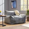 Okak Velvet Bean Bag Chair with Memory Foam, Lazy Sofa Chair Floor Chair for Living Room,Dining Room,Bedroom,Office - 2 of 4