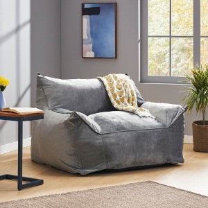 NicBex 42"/60" Bean Bag Chair for Adults,Comfy Chair with Arms,Velvet Supportive Bean Bag Couch,Beanbag Chair for Bedroom,Living Room Furniture - 1 of 4