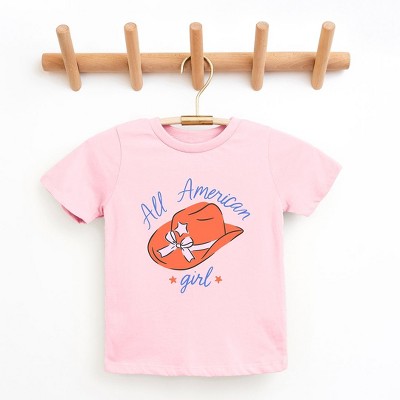 The Juniper Shop All American Girl Hat Toddler Short Sleeve Tee