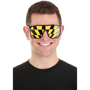 HalloweenCostumes.com    WWE Randy Savage Costume Glasses, Black/Yellow - 1 of 3