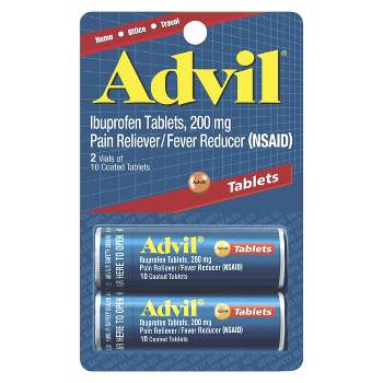 Advil Pain & Fever Reducer Tablets - Ibuprofen (NSAID) - 2ct/10pk