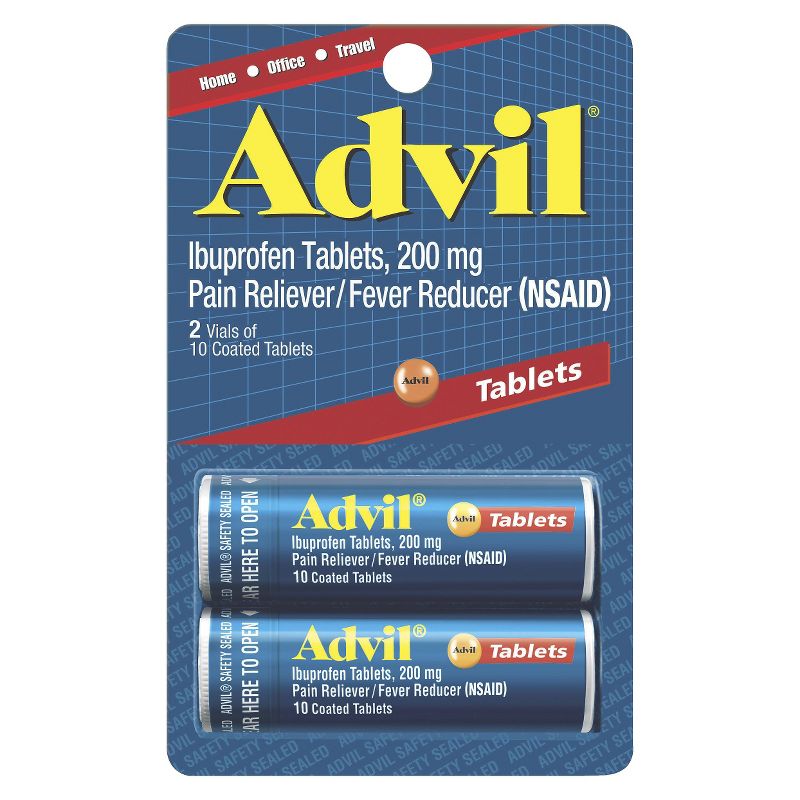 Advil Pain Reliever/Fever Reducer Tablets - Ibuprofen (NSAID), 1 of 9