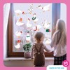 Big Dot of Happiness Christmas Silly Goose Window Clings, Reusable Winter Holiday Party Window Sticker Decor, Geese Decals, Christmas Static Clings - 2 of 4