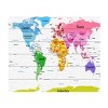 Trademark Fine Art -Michael Tompsett 'World Map for Kids II' Canvas Art - 2 of 4