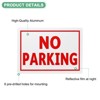 Unique Bargains Aluminum Reflective Durable Waterproof Street NO Parking Sign Without P - 2 of 4