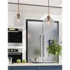Toltec Lighting Rocklin 1 - Light Pendant in  Matte Black with 6.25" Clear Bubble Shade - 2 of 2