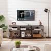 VECELO TV Stand with Power Outlets, Industrial Entertainment Center with 3-Tier Open Storage Shelves, 63 Inch - 4 of 4