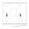 Livex Lighting Nottingham 1 - Light Post Light in  Brushed Nickel - 2 of 2