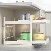 Carbon Steel Kitchen Retractable Storage Rack Punch-Free Drawer-Style Cabinet Dishes And Spice Pull-Out Basket - 2 of 4