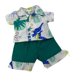 Doll Clothes Superstore Dino Mania Short Set Fits 12 Inch Baby Alive And Little Baby Dolls - 1 of 4