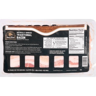 Boar&#39;s Head Naturally Smoked Traditional Bacon - 16oz