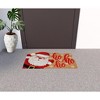HomeRoots 18" X 30" Beige and Red Coir Snowflake Outdoor Christmas Door Mat - 2 of 4