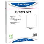 Printworks Professional Printworks Professional 8 1/2" x 11" 24 lbs. Perforated at 1/2" Paper White