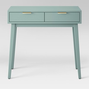Hafley Two Drawer Console Table Smoke Green - Project 62 , Grey Green