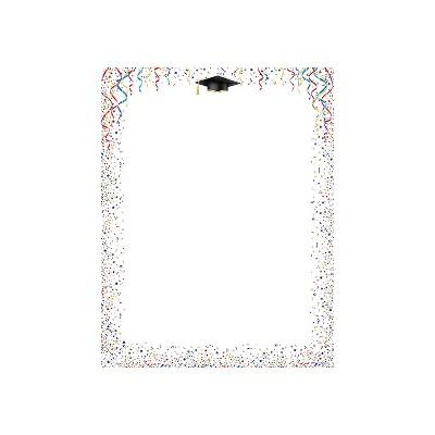 Great Papers! Celebrate Graduation Letterhead Multicolor 80/Pack (2019008)