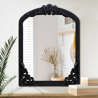 24" x 42"Simple luxury Gold Arch Mirror,ornamental mirror,Baroque Inspired Wall Decor for Bathroom Bedroom Living Room-The Pop Home