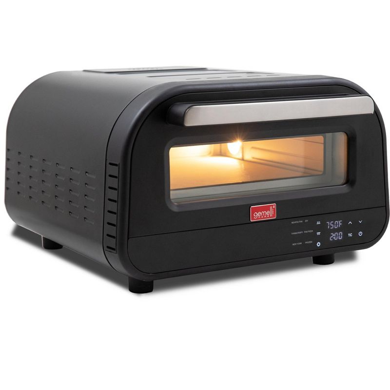 Gemelli Home Pizza Oven, Electric Indoor & Outdoor Pizza Maker, Countertop Pizza Oven w/ 6 Preset Functions, 1 of 7