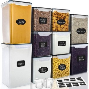 Paaaawaters Large Tall Airtight Food Storage Containers, 10 PACK Plastic Airtight Kitchen & Pantry Organization - 1 of 4