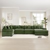 Aukfa Oversized Cloud Modular Corduroy Sofa Sectional with Ottoman - Reversible Deep Seat Couch for Living Room - 2 of 4