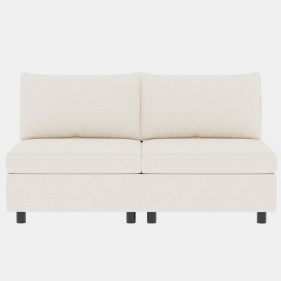 NicBex 68 Inch Loveseat Sofa with Armrest Mid-Century 2 Seater Loveseat Couch with Hidden Storage Space for Living Room