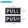 Unique Bargains Self-Adhesive Waterproof Convenience Store Push Pull Door Sign 2 Set - 2 of 4