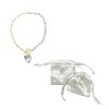 Adornia 14k Gold Plated Pearl and Chain Heart Toggle Necklace - 4 of 4