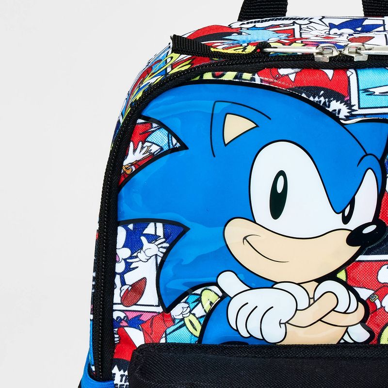 Sonic the Hedgehog 11&#34; Comic Mini Backpack - Blue, 4 of 5