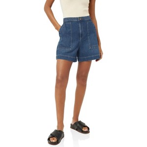 Imily Bela Womens High Waisted Denim Shorts Wide Leg Casual Summer Jean Shorts with Pockets - 1 of 4