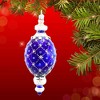 Glitter Lab 6.0 Inch Jeweled Oval Drop Christmas Tree Ornament , Christmas Decor Poland Glass Holiday (1PC) - 2 of 4