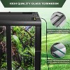 Reptile Tall Glass Terrarium with Top Screen Ventilation Tall Reptile Tank, Toughened Glass Reptile Tank, Double Hinge Door & Anti Escap - 4 of 4